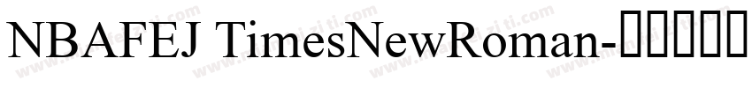 NBAFEJ TimesNewRoman字体转换
